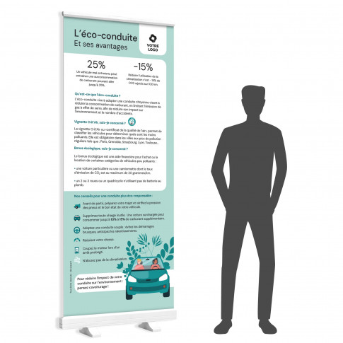 Roll-Up Display – Eco-Driving & Kraftstoffsparende Fahrweise
