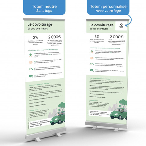 Roll-up Display – Vorteile des Fahrgemeinschafts