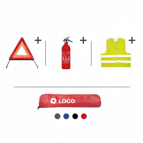 Kfz-Notfallset – Warndreieck, Warnweste & Feuerlöscher