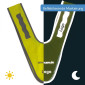 Bedruckbare Warnweste V-Form – Reflektierend