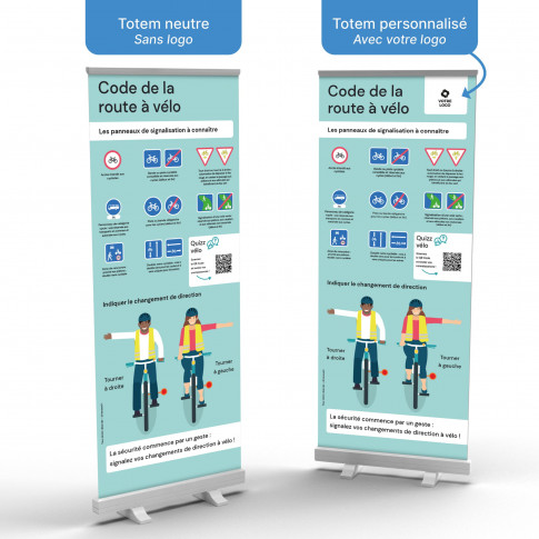 Roll-Up Totem – Verkehrsregeln für Radfahrer