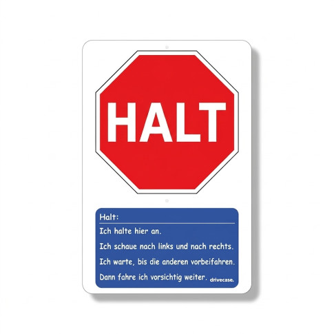 Pädagogisches STOP-Schild für Verkehrserziehungsparcours
