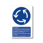 Lehrschild Kreisverkehr – Pädagogisches Verkehrszeichen