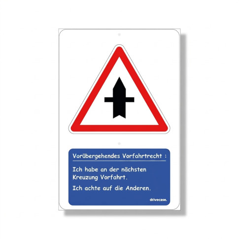 Pädagogisches Verkehrszeichen – Vorfahrtstraße