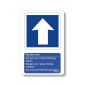 Lehrreiches Verkehrszeichen Einbahnstraße – Pädagogisches Aufstellschild
