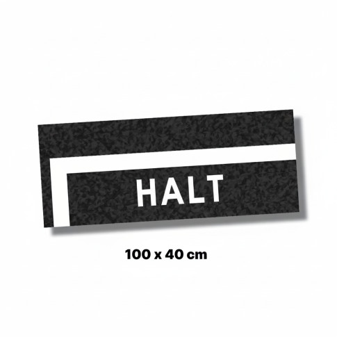 Stop-Bodenmarkierungsband aus Linoleum – Verkehrserziehung & Fahrradparcours