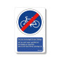 Lehrschild „Ende des Radwegs“ – Pädagogisches Verkehrszeichen