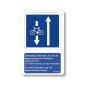 Lehrschild „Fahrradstraße Gegenverkehr“ – Pädagogisches Verkehrszeichen