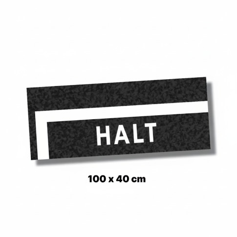 Set: 2 Stop-Schilder mit Bodenmarkierungen für Verkehrserziehung