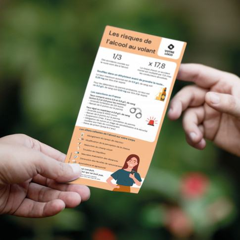Aufklärungsflyer – Risiken von Alkohol am Steuer