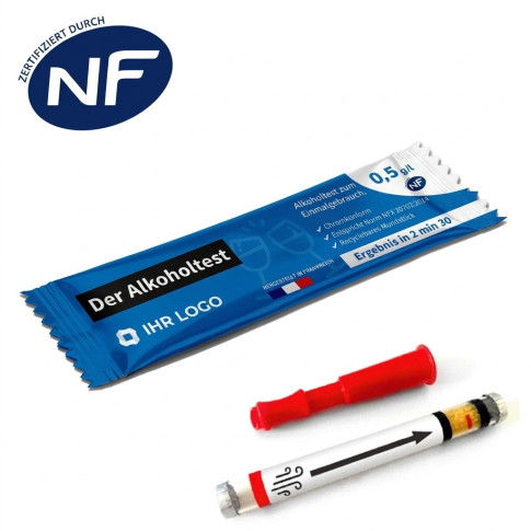 Alkoholtester Premium Werbeartikel – 0,5 und 0,2 ‰ – individuell bedruckt