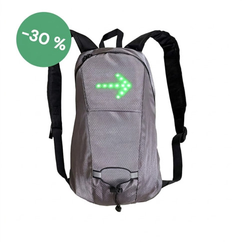 AKTION: Blinkender LED-Rucksack 8 Liter für Fahrräder