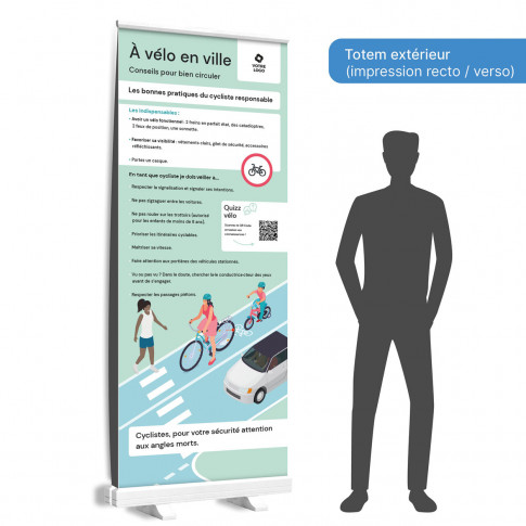Roll-up Display – Fahrrad sicher im Stadtverkehr