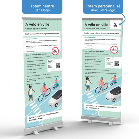 Roll-up Display – Fahrrad sicher im Stadtverkehr
