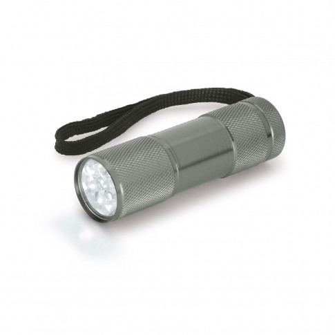 Taschenlampe mit 9 LEDs aus Aluminium