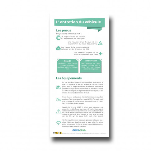 Aufklärungsflyer – Fahrzeugpflege und Verkehrssicherheit