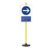 Lehrschild „Rechts fahren“...