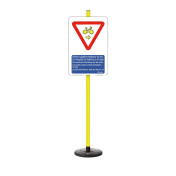 Lehrschild „Vorfahrt für...