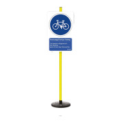 Lehrschild „Radweg...