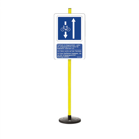 Lehrschild „Fahrradstraße Gegenverkehr“ – Pädagogisches Verkehrszeichen