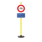 Lehrschild „Fahrräder verboten“ – Pädagogisches Verkehrszeichen