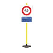 Lehrschild „Fahrräder...