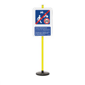 Lehrschild „Ende der...