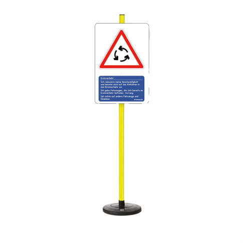 Lehrschild Kreisverkehr – Pädagogisches Verkehrszeichen