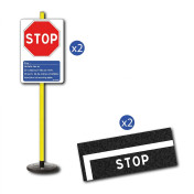 Set: 2 Stop-Schilder mit...