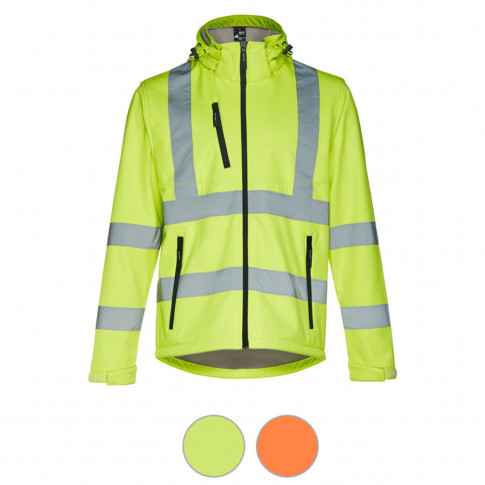 Kapuzenjacke mit personalisierbarem reflektierendem Streifen