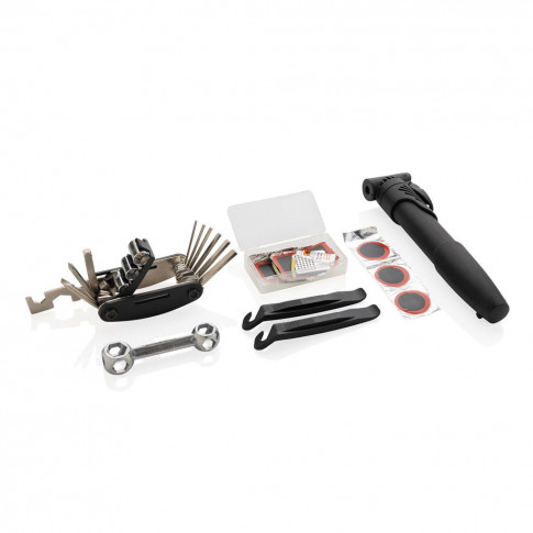 Fahrrad-Reparaturset mit Pumpe – bedruckbar