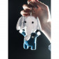 Reflektierender, personalisierbarer Plüsch-Schlüsselanhänger