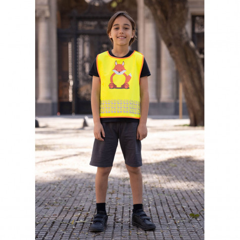 Reflektierende Kinderweste mit Motiv
