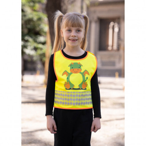 Reflektierende Kinderweste mit Motiv