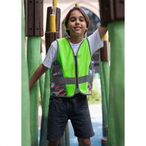 Reflektierende Kinderweste mit Motiv