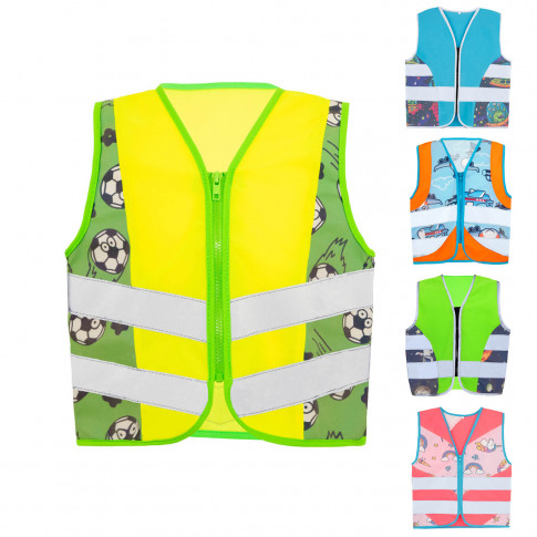 Reflektierende Kinderweste mit Motiv