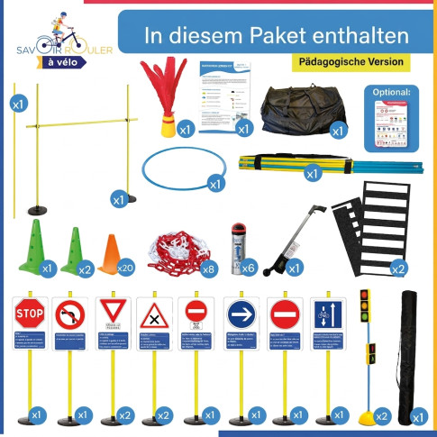 Fahrradparcours-Set Modul 2 – Sicheres Radfahren lernen