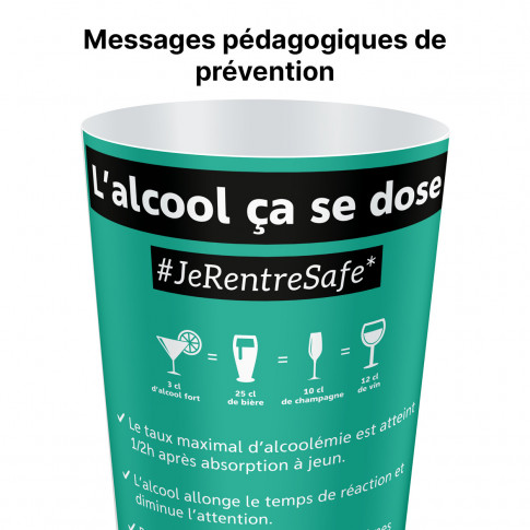 Messbecher für die Prävention in Belgien