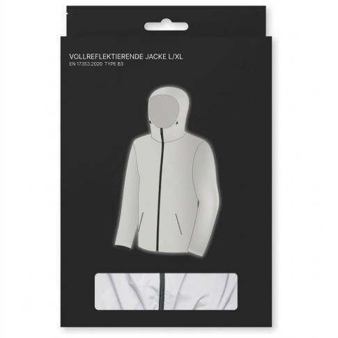 Vollständig reflektierende Windjacke