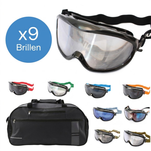 9er-Set Drunkbuster Simulationsbrillen – Alkohol, Cannabis und harte Drogen