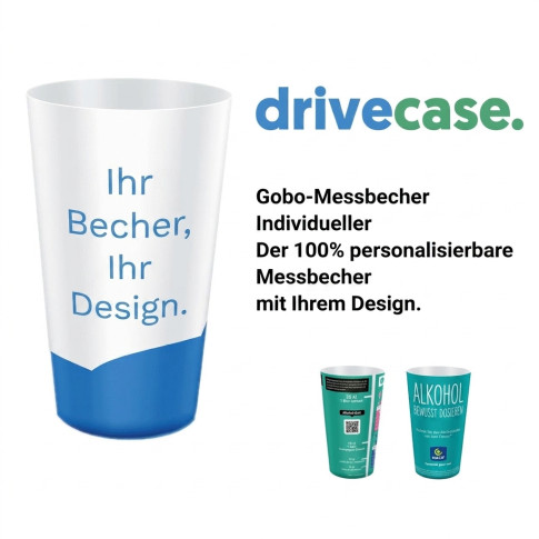 Alkohol-Messbecher zur Verkehrsprävention – 100 % individuell bedruckbar