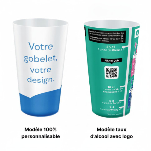 Alkohol-Messbecher zur Verkehrsprävention – 100 % individuell bedruckbar