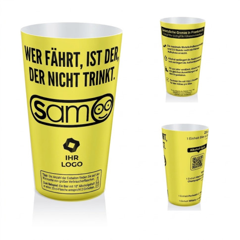 Alkohol-Dosierbecher SAM – Aufklärung am Ort des Geschehens