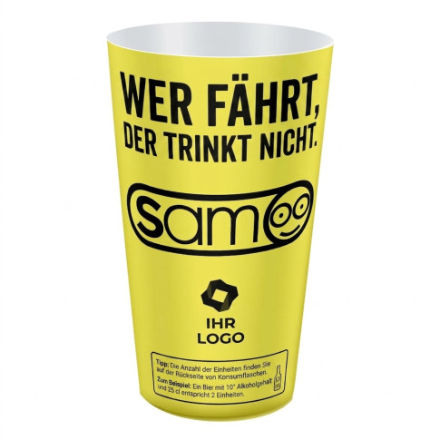 Alkohol-Dosierbecher SAM – Aufklärung am Ort des Geschehens