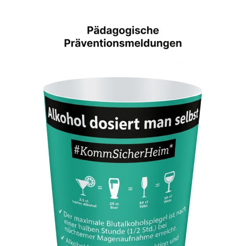 Alkohol-Messbecher Drivecase – Präventionsbecher