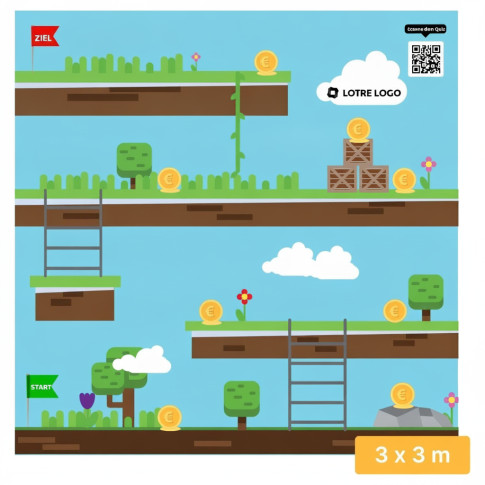 Simulationsbrillen-Parcours „Arcade Game” 3 x 3 m – individuell anpassbar
