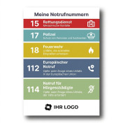 Notrufnummern-Magnet...