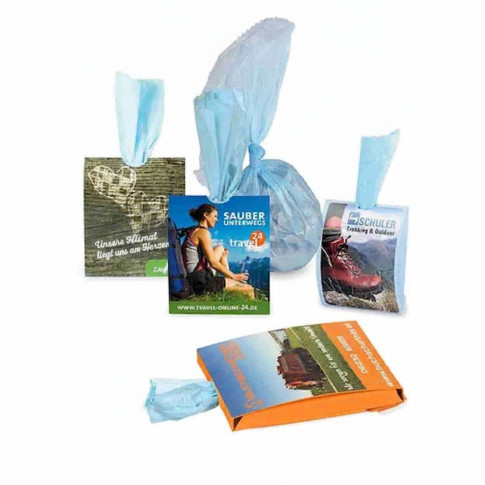 Taschenaschenbecher Mülltüten-Set Bedruckbar