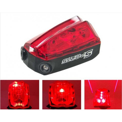 Fahrrad-Rücklicht mit Laser-Sicherheitszone