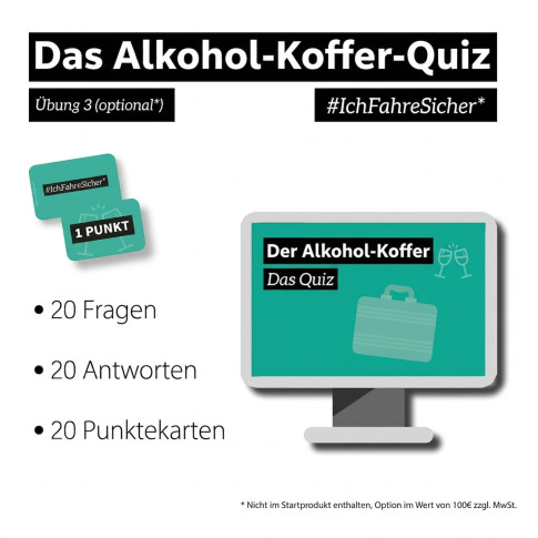 Präventionskoffer Alkohol – Barmaß-Übungen & Verkehrssicherheit